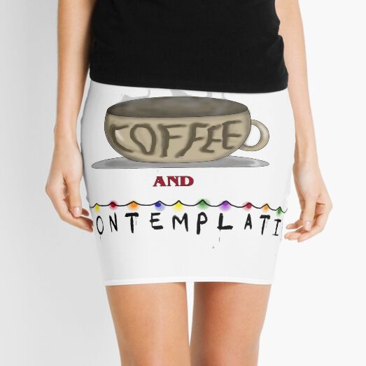 Item preview, Stranger Things Mornings Are For Coffee and Contemplation Art Design designed and sold by Weyheycallie.