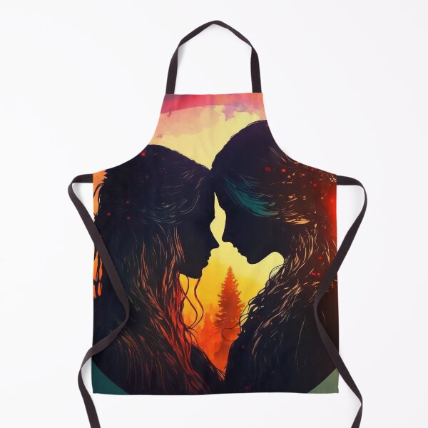 Item preview, Cute lesbian couple with sunset background designed and sold by art8085.