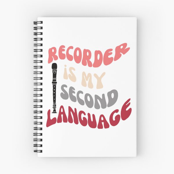 Item preview, Recorder is my second language - white background designed and sold by piesdesignart.