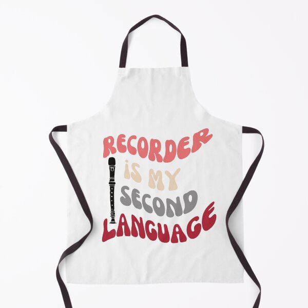 Item preview, Recorder is my second language - white background designed and sold by piesdesignart.