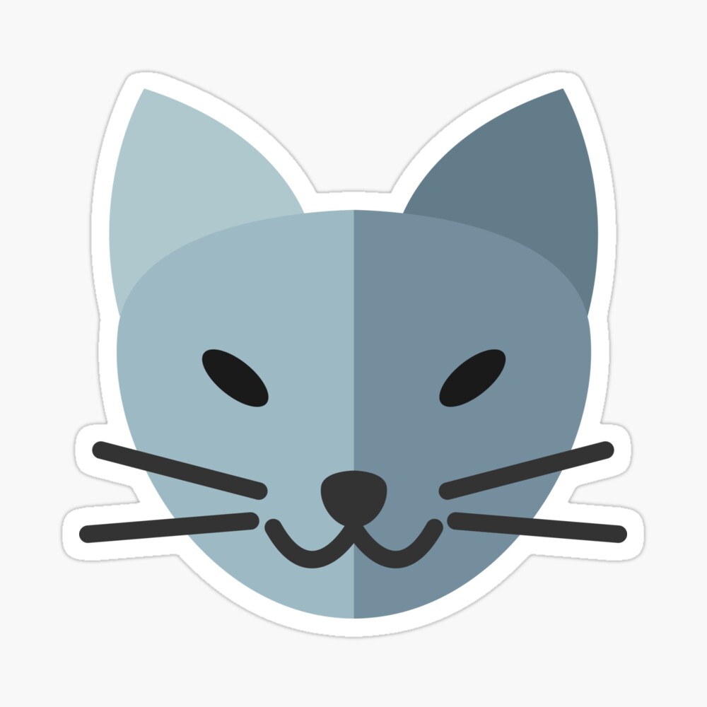 Cat Head Profile Flat Icon. Pet and Pet Supply Illustration. Light Flat  Style. Blue Monochrome Design Stock Photo - Alamy