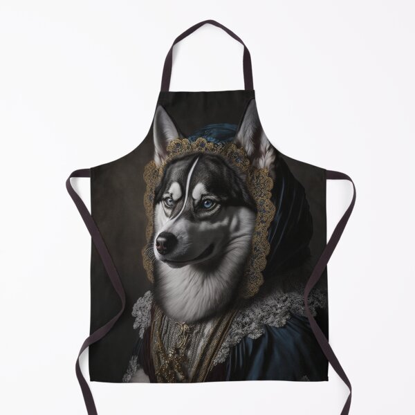 Item preview, Hyper Realistic Husky Dog Portrait Royal Renaissance Animal –  Photorealism Classic Royal Portrait Of A Husky Dog designed and sold by MadeByRobots.