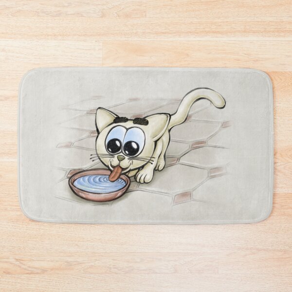 Item preview, Drinking Kitten - Happy Kittens Cat Drawing designed and sold by TomsZoo.