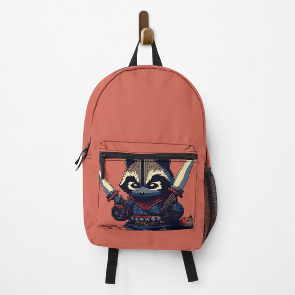 Item preview, Super cute samurai racoon ready for combat designed and sold by DGTY.