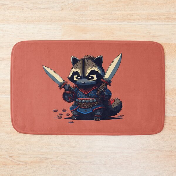 Item preview, Super cute samurai racoon ready for combat designed and sold by DGTY.
