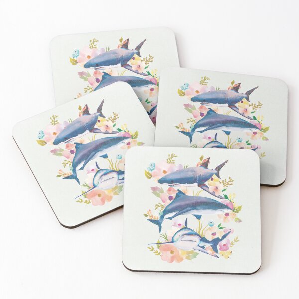 Item preview, Floral Sharks designed and sold by ivypea.