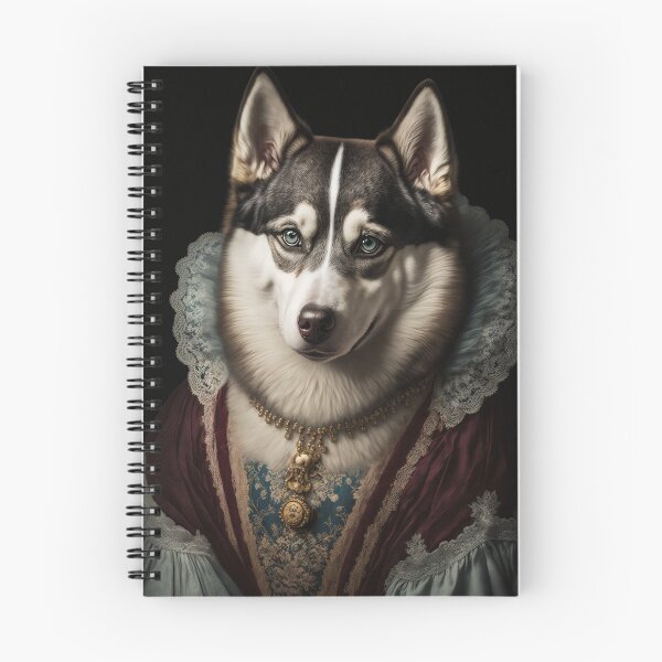 Item preview, Hyper Realistic Husky Dog Portrait Royal Renaissance Animal –  Photorealism Classic Royal Portrait Of A Husky Dog designed and sold by MadeByRobots.