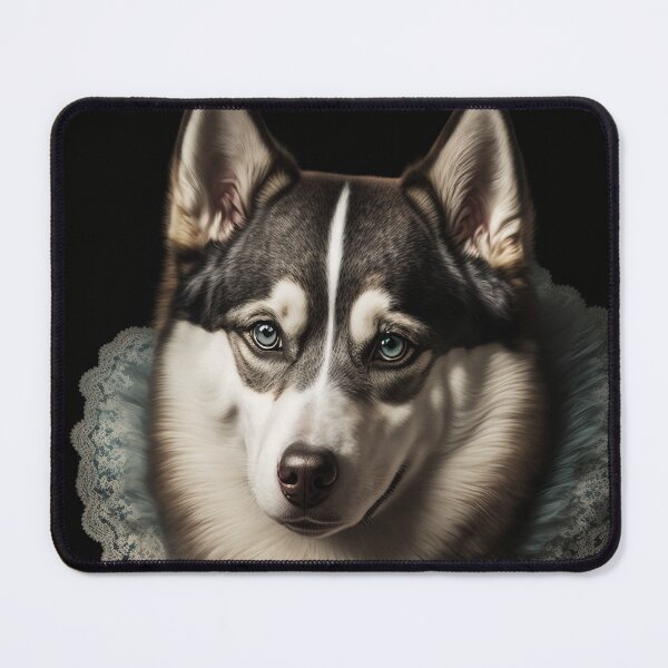 Item preview, Hyper Realistic Husky Dog Portrait Royal Renaissance Animal – Photorealism Classic Royal Portrait Of A Husky Dog designed and sold by MadeByRobots.