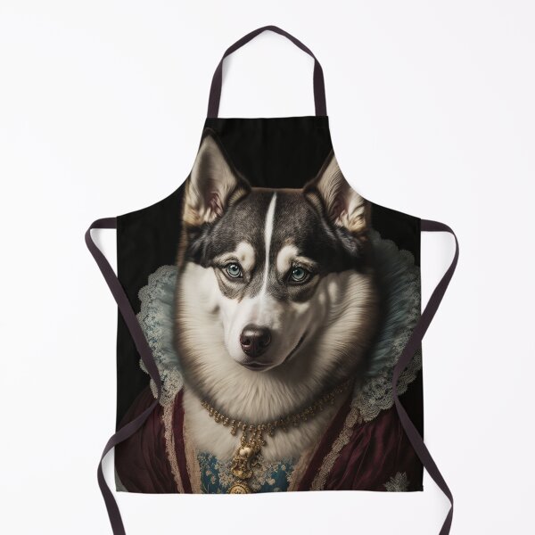 Item preview, Hyper Realistic Husky Dog Portrait Royal Renaissance Animal –  Photorealism Classic Royal Portrait Of A Husky Dog designed and sold by MadeByRobots.