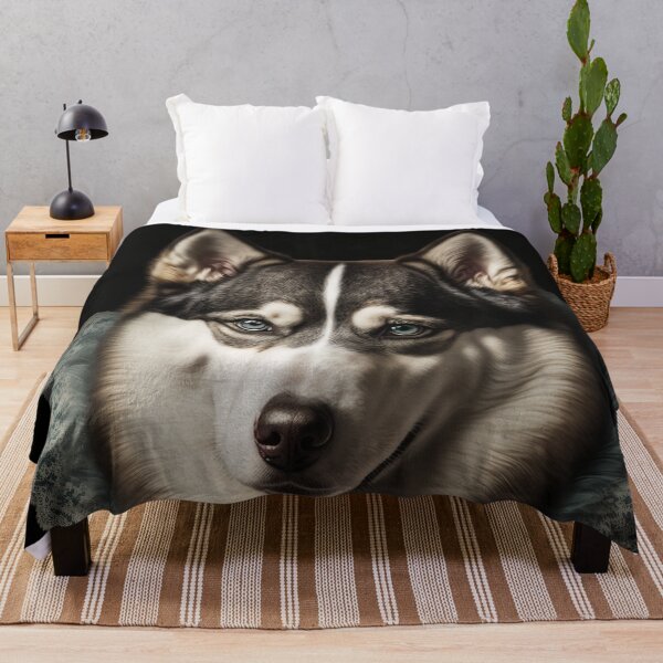 Item preview, Hyper Realistic Husky Dog Portrait Royal Renaissance Animal – Photorealism Classic Royal Portrait Of A Husky Dog designed and sold by MadeByRobots.