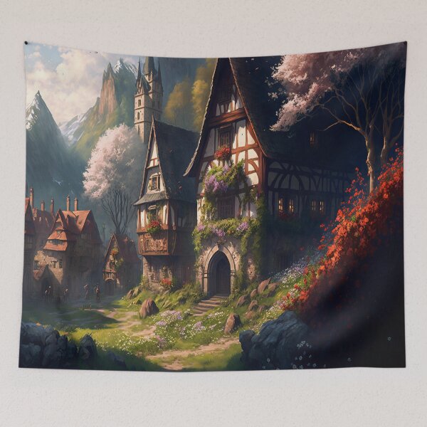 Item preview, Medieval Town in Grassy Vale designed and sold by D3monic.