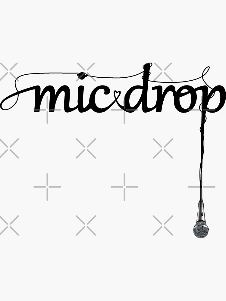 Thumbnail 3 von 3, Sticker, MIC DROP designt und verkauft von Sedated-Sanity.