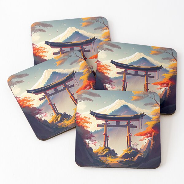 Item preview, Japanese Torii in Autumn Mountain designed and sold by D3monic.