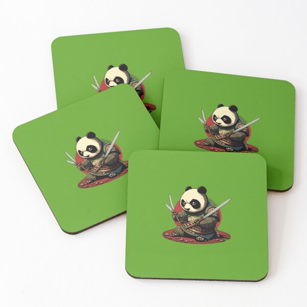 Item preview, Super cute samurai Panda ready to eat and fight designed and sold by DGTY.