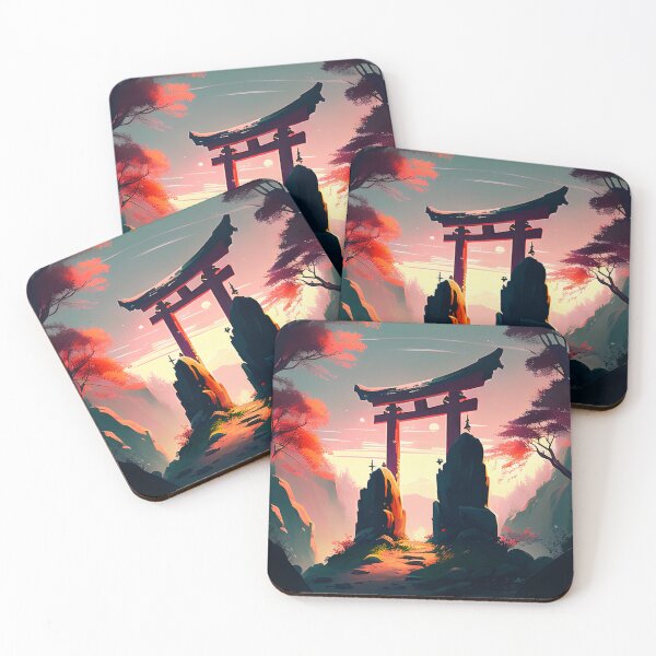 Item preview, Orange Leaves and Japanese Torii designed and sold by D3monic.
