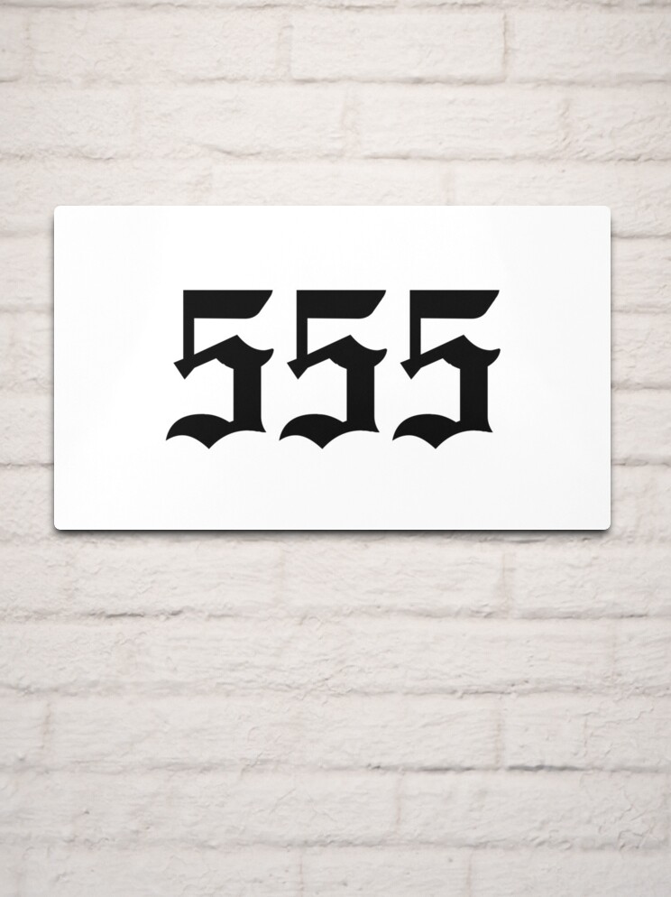 555 Angel Number | Metal Print