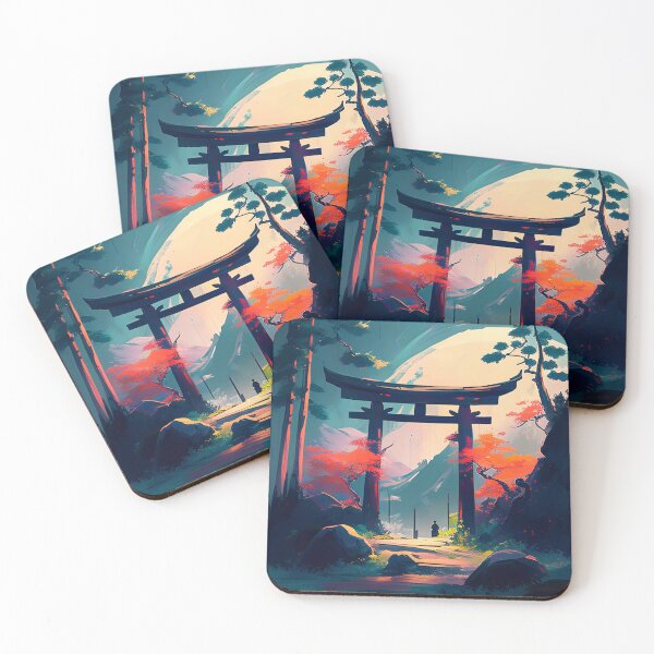 Item preview, Autumnal Japanese Torii in the Mountains designed and sold by D3monic.