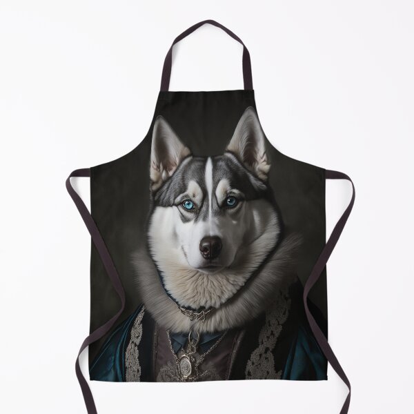 Item preview, Hyper Realistic Husky Dog Portrait Royal Renaissance Animal –  Photorealism Classic Royal Portrait Of A Husky Dog designed and sold by MadeByRobots.