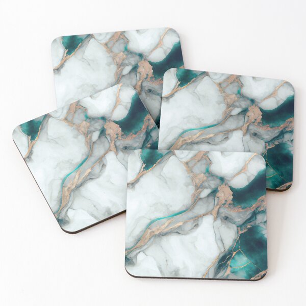 Item preview, White gold blue turquoise texture designed and sold by AppleElf.