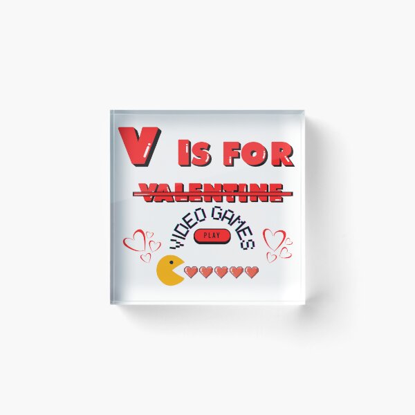 Item preview, V Is For Video Games designed and sold by Crushed Heart.