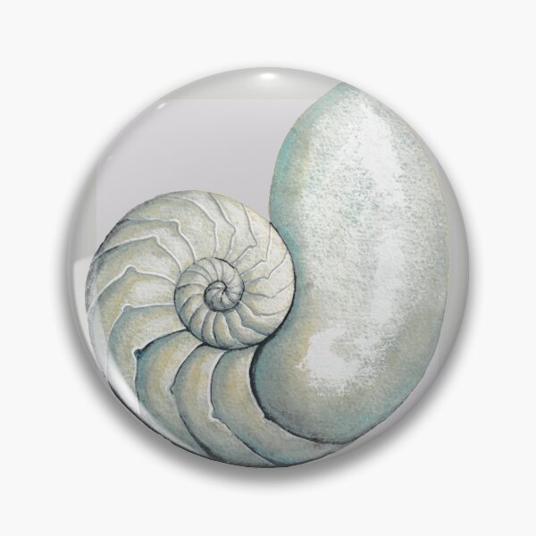 Item preview, Nautilus sea shell in pearl grey designed and sold by LisaLeQuelenec.