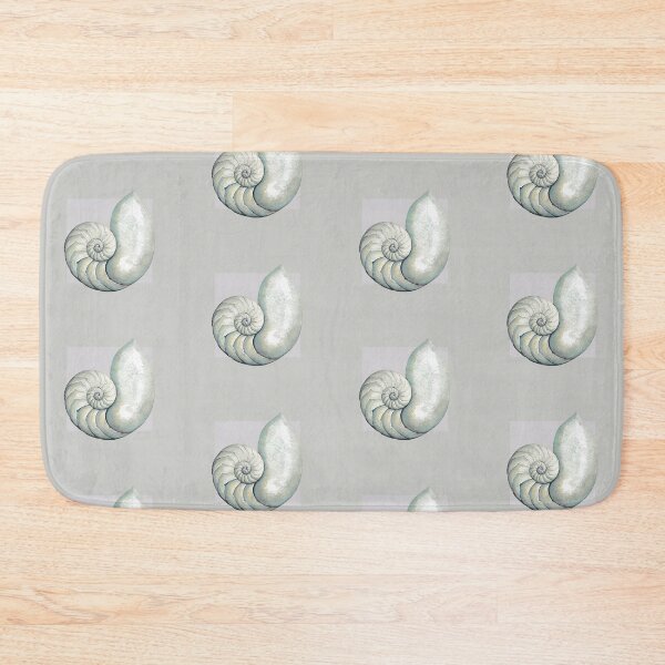Item preview, Nautilus sea shell in pearl grey designed and sold by LisaLeQuelenec.