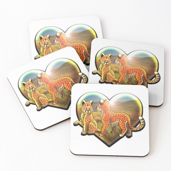 Item preview, Safari Valentines – Cheetah Pair designed and sold by AnekArts.
