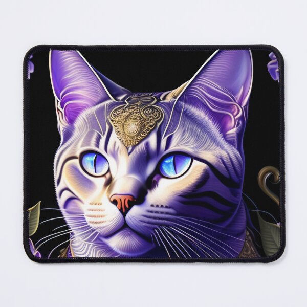 Item preview, Royal Purple British Shorthair Art designed and sold by Nocturne  Paws.