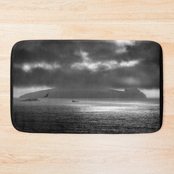 Item preview, Fear Marbh (Dead Man), Island near Ballyickeen, view from Clogher Strand beach, Atlantic Ocean and beautiful cloudy dark skies, this is the Dingle Peninsula on Ireland’s Wild Atlantic Way, Co Kerry designed and sold by AlbertMi.
