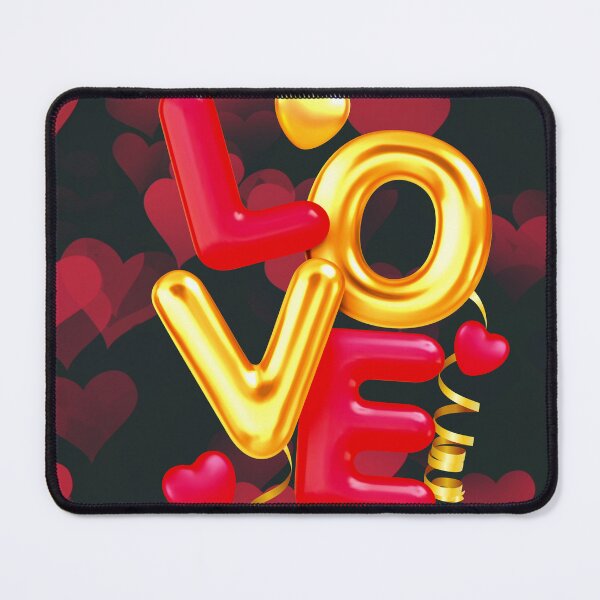 Item preview, red and gold love balloon designed and sold by TjsDesignsnMore.