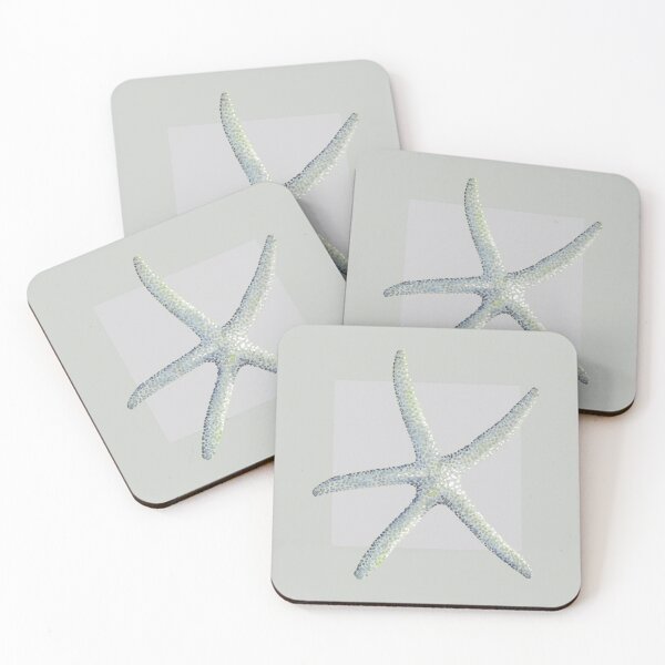 Item preview, Starfish in pearl grey designed and sold by LisaLeQuelenec.