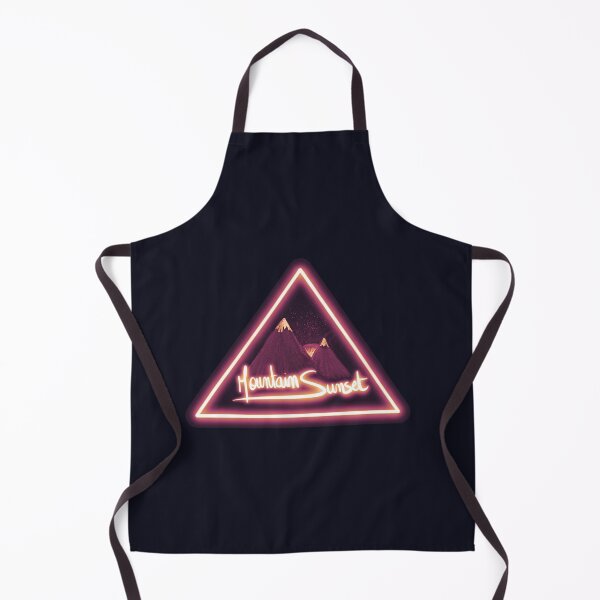 Item preview, Beautiful mountain sunset art neon vintage - yellow orange designed and sold by Stan0nyme.