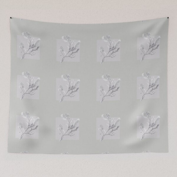 Item preview, Botanical seaweed in pearl grey designed and sold by LisaLeQuelenec.