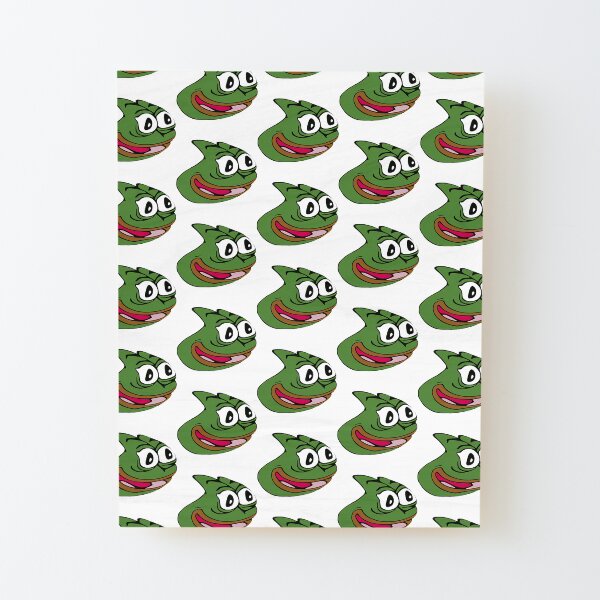 Pepega Funny Stream Emote' Poster, picture, metal print, paint by Husti