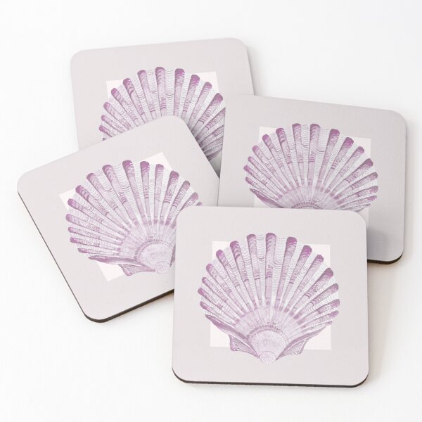 Item preview, Scallop sea shell in pearl blush designed and sold by LisaLeQuelenec.