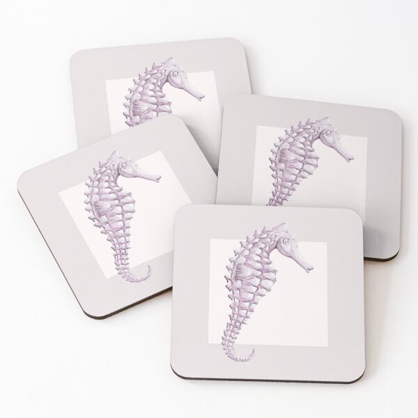 Item preview, Seahorse in pearl blush designed and sold by LisaLeQuelenec.