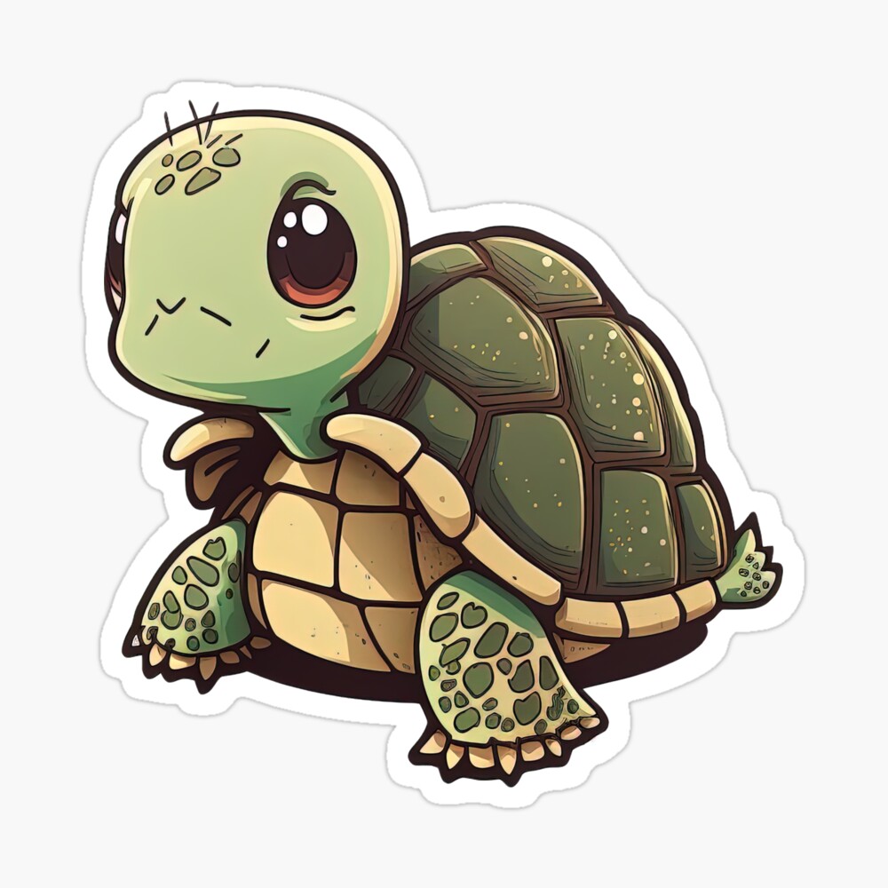 Premium Vector | Cute cartoon turtle in water vector illustration for  coloring book