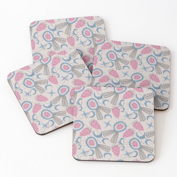 Item preview, Abstraction with Strawberries in Mid Century Modern Style Pattern designed and sold by brytfanna.