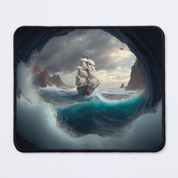 Item preview, The Pebbles Odyssey A Churning Sea Digital Painting designed and sold by CodeAndColors.