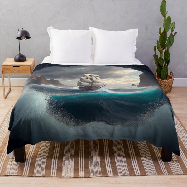 Item preview, The Pebbles Odyssey A Churning Sea Digital Painting designed and sold by CodeAndColors.