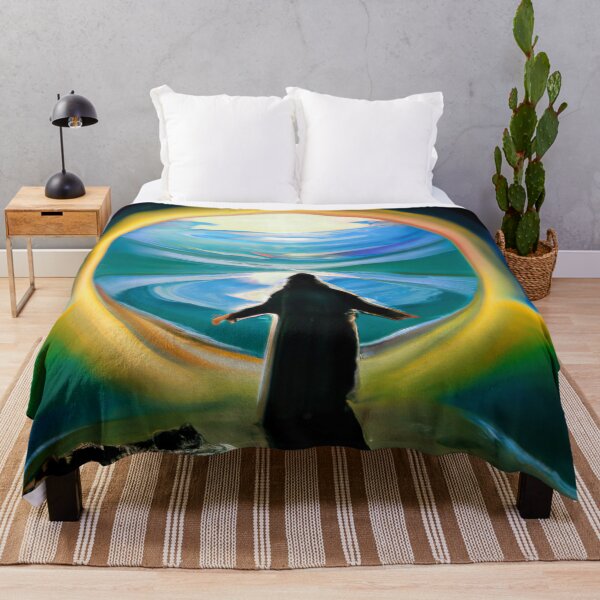 Item preview, Jesus looking at earth designed and sold by ThroughHisGrace.