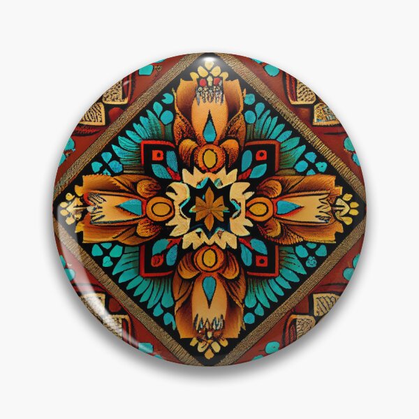 Artikelvorschau, Formal Vivid Western Pattern Digital Painting entworfen und verkauft von CodeAndColors.
