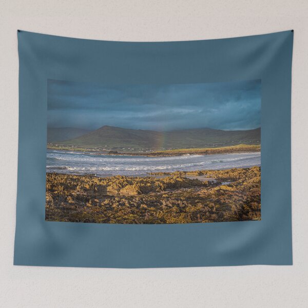 Item preview, Atlantic Ocean, mountains, beaches and beautiful cloudy skies with rainbows, this is the Dingle Peninsula on Ireland’s Wild Atlantic Way, southwest Atlantic coast designed and sold by AlbertMi.