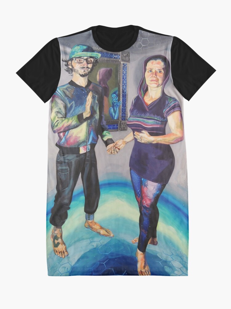 Alternate view of Humans in the Visionary Age Graphic T-Shirt Dress