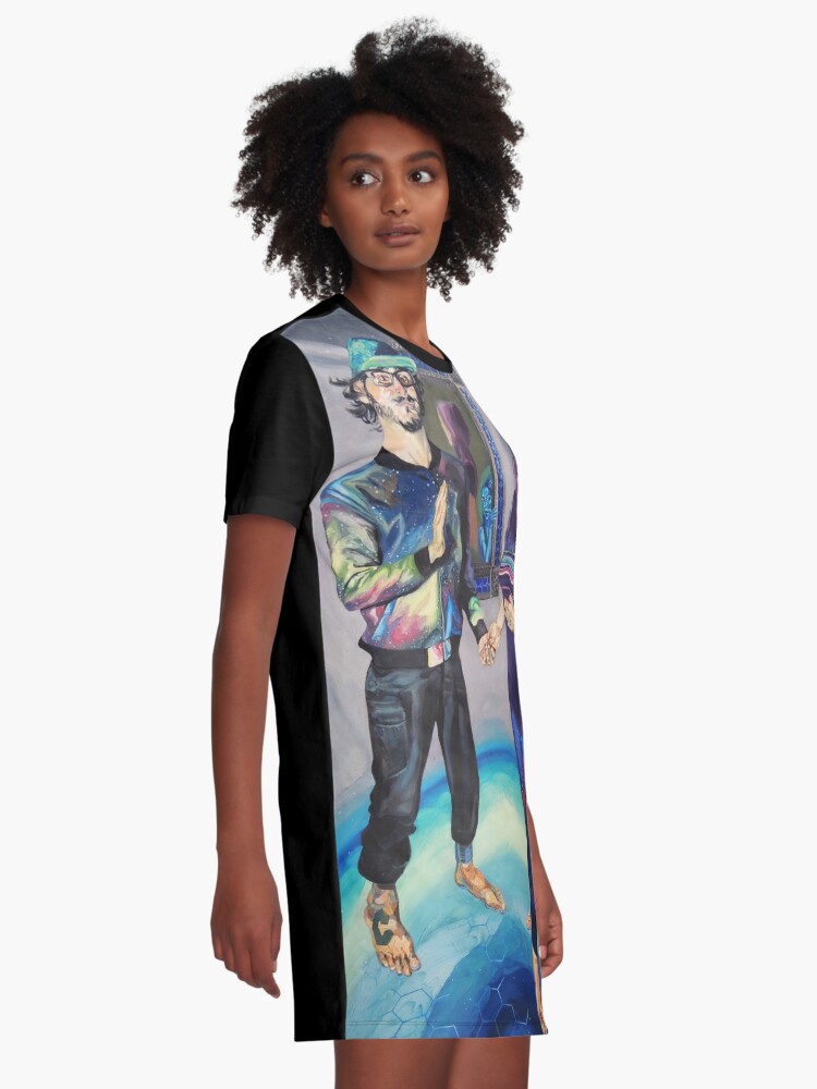 Alternate view of Humans in the Visionary Age Graphic T-Shirt Dress