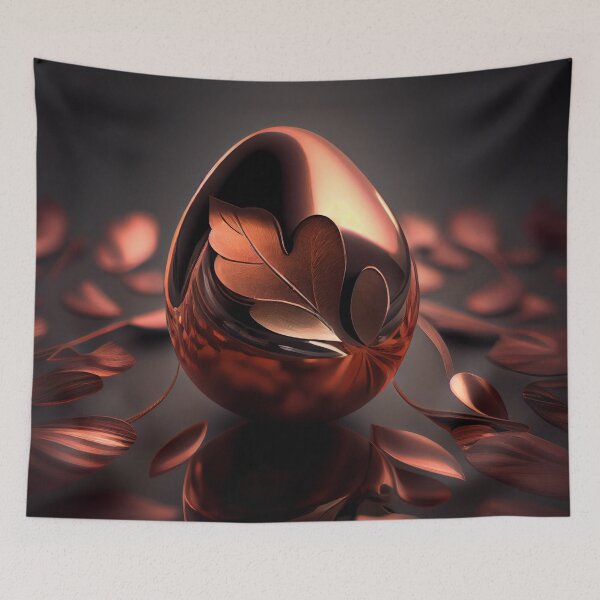 Item preview, Copper in a Tranquil Nutshell Digital Painting designed and sold by CodeAndColors.