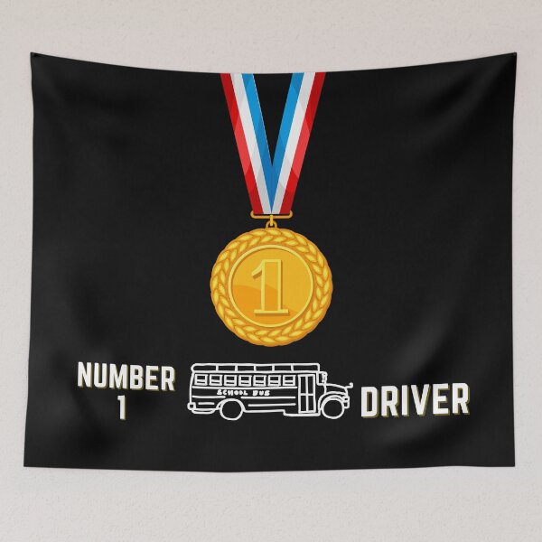 Item preview, Number 1 School Bus Driver medal  designed and sold by Imemewell.