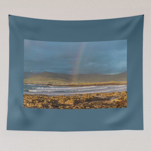 Item preview, Atlantic Ocean, mountains, beaches and beautiful cloudy skies with rainbows, this is the Dingle Peninsula on Ireland’s Wild Atlantic Way, southwest Atlantic coast designed and sold by AlbertMi.