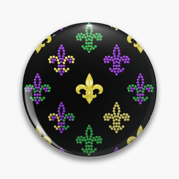 Item preview, Fleur de lis Beads - Black designed and sold by HB Loves Crafts.