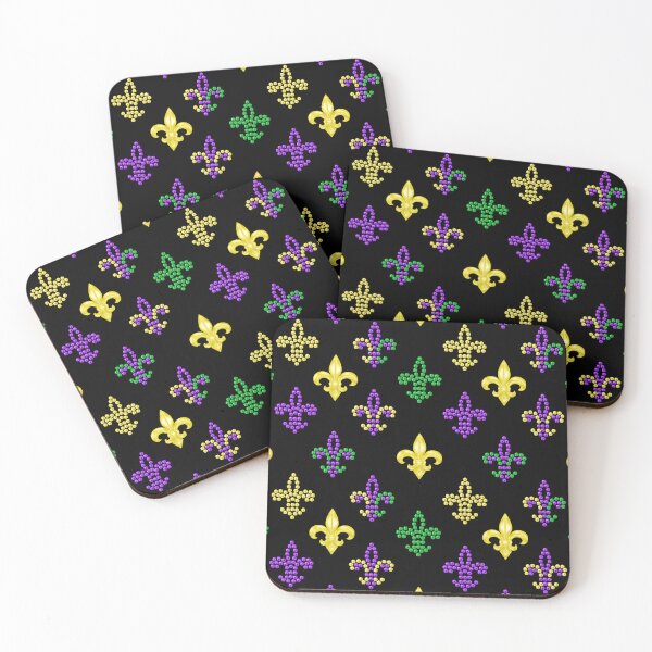 Item preview, Fleur de lis Beads - Black designed and sold by HB Loves Crafts.